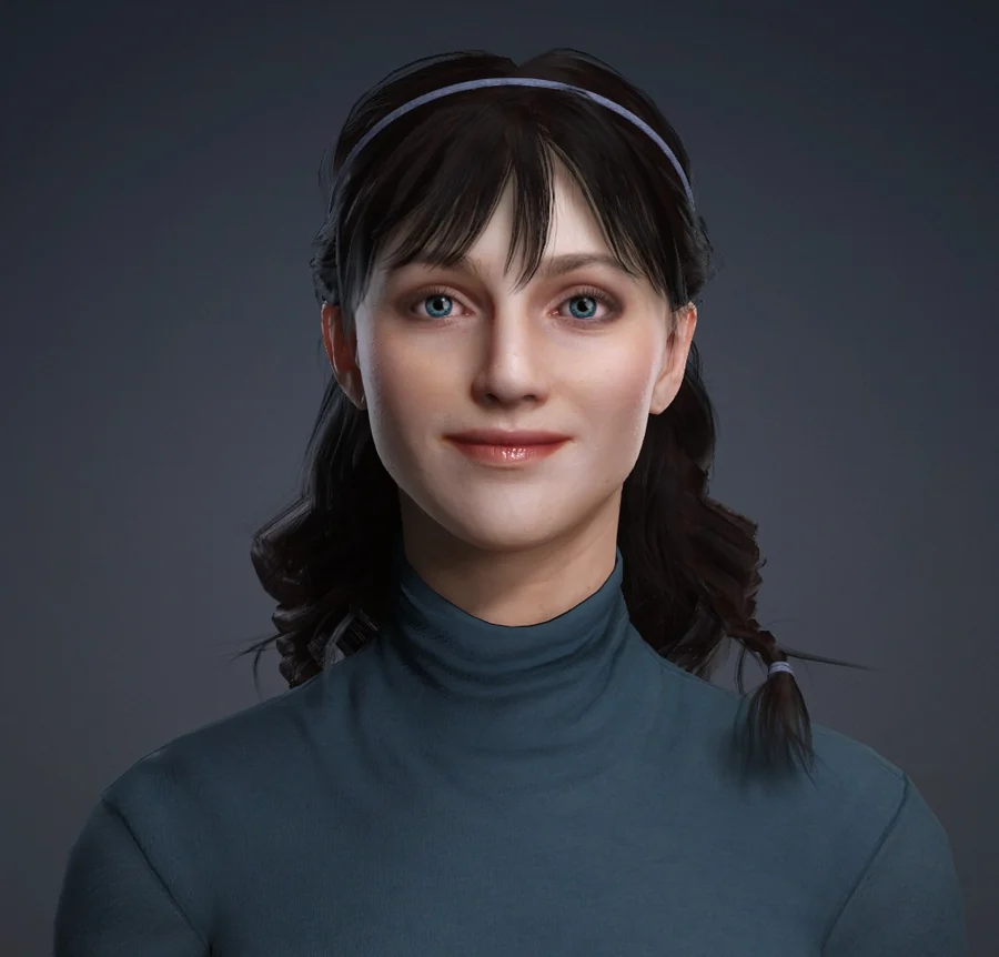 Maren, the default Athira avatar, leading a session